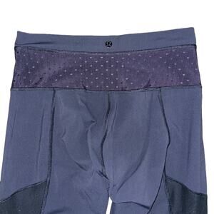 Lululemon Athletica High Waist Leggings With Mesh Sides Black Size Small